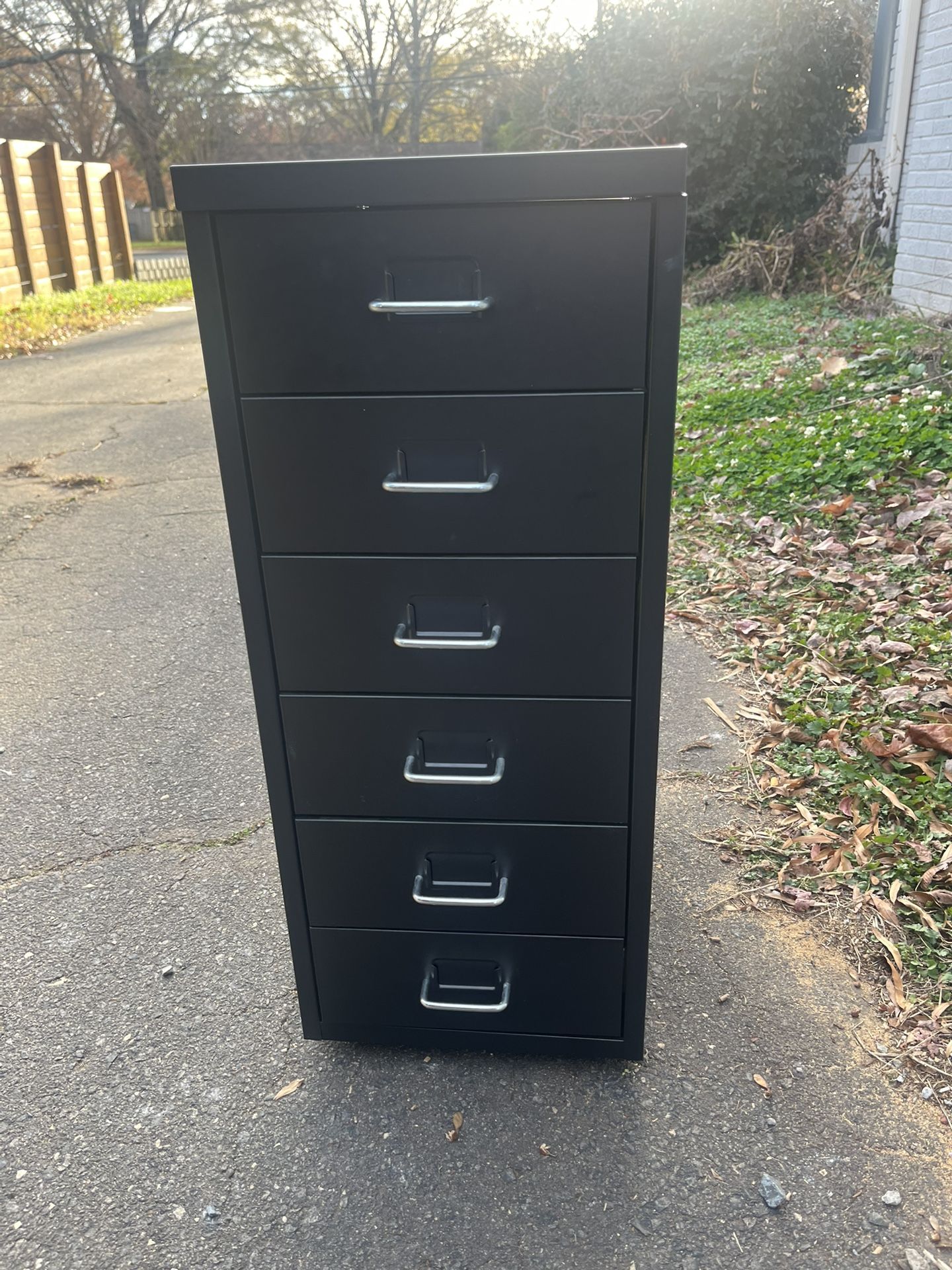 Miniature Metal Filing Cabinet