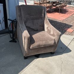 Oversized Taupe Arm Chair