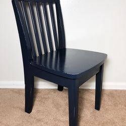 Nice Pottery Barn Kids Solid Wood Carolina Navy Play Chair