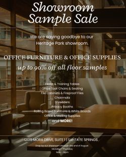Office Supplies & Furniture Sample Sale