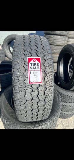 255-65-19 Goodyear Wrangler A/T Full Uses Tire Set $240 Free Mounting and Balancing