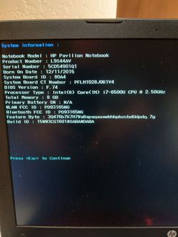 Hp Starwars i7 laptop computer