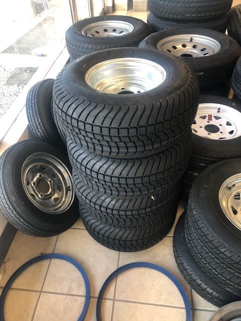 Trailer Tires - Replacement 10 Inch Wheel and Tire for 