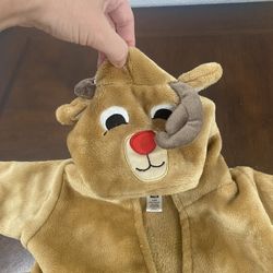 Infant Reindeer Robe size 0 to 9 months
