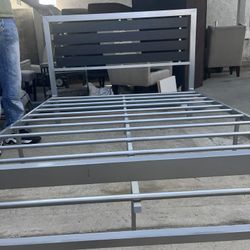 Brand New Full-Size Bed With Boxspring And Mattress, and chairs