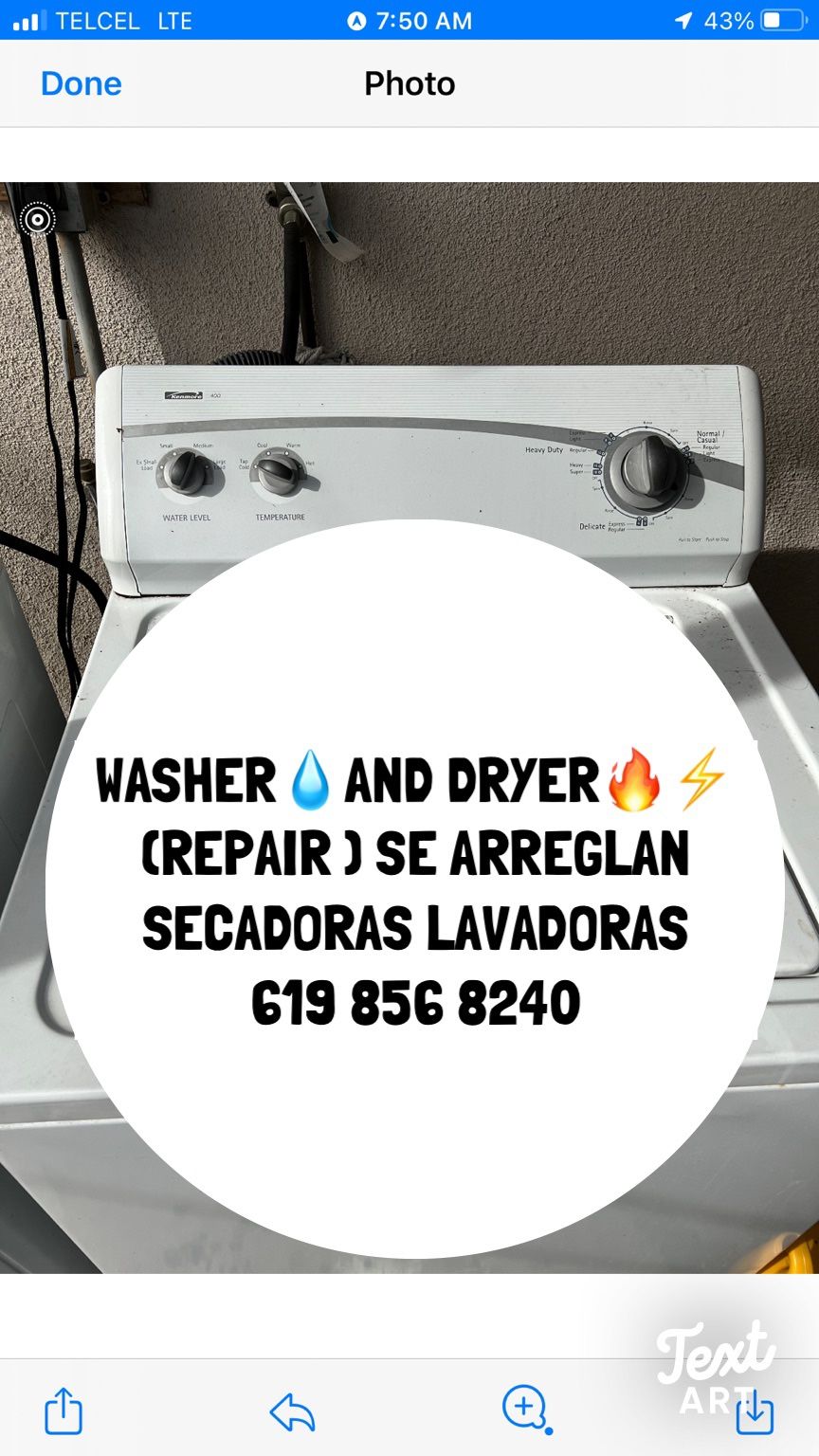 Washer And Dryer ( Repair Manπ§°π¨π»βπ§π )Lavadora Secadora