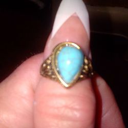 Sleeping Beauty Turquoise Ring  Size 7