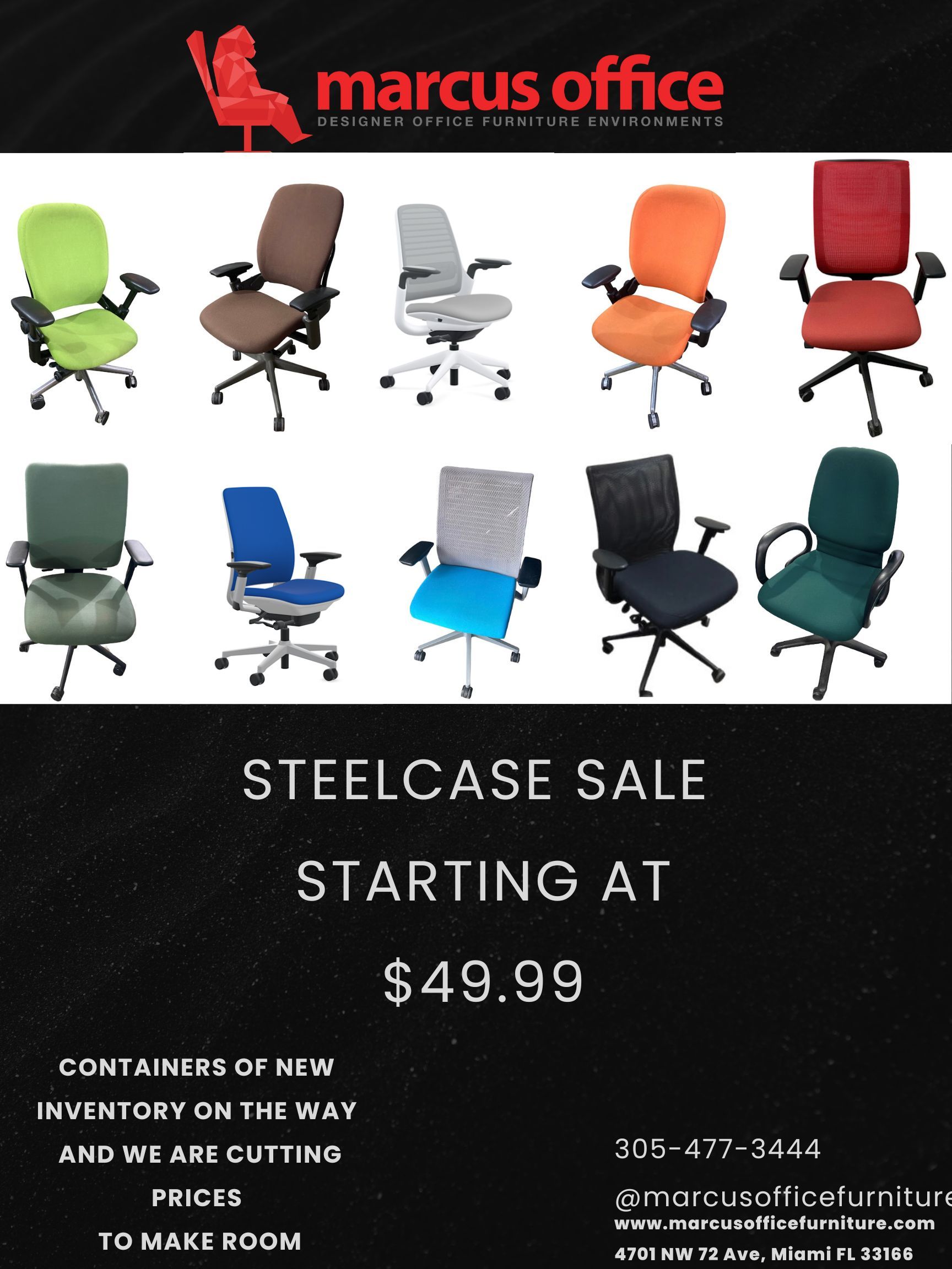 STEELCASE CHAIRS STARTING AT $49.99