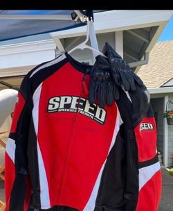 Speed and Strength Motorcycle Jacket and Gloves