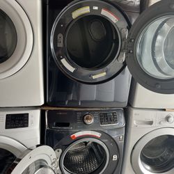 Used Set Gas Dryer And Washer Samsung