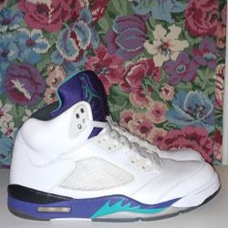 Jordan 5 White Grapes 2013 Size 12