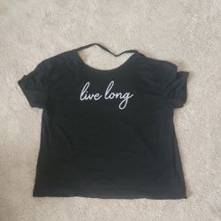 Live Long Black Shirt