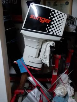 1976 Johnson Stinger 75 Hp Outboard Motor,  You Finish Ran Good When We Removed It New Impeller 