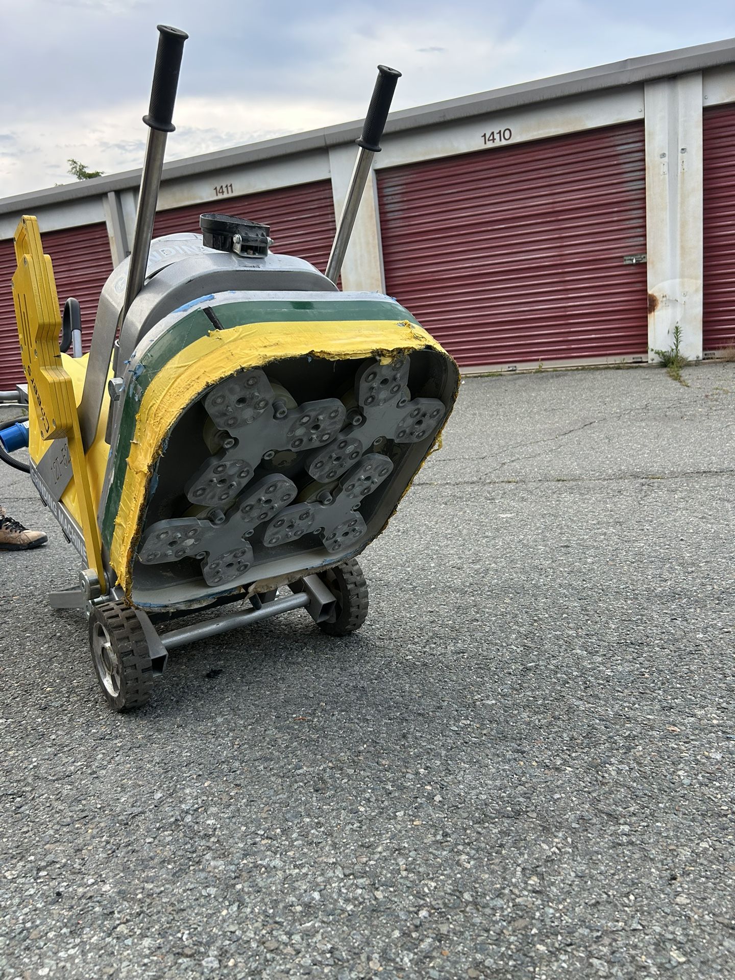 Concrete Floor Grinder & Polisher 10HP 220V 1 Phase 20” Grinding Width 12 Disc For Epoxy Coating Concrete Marble Granite