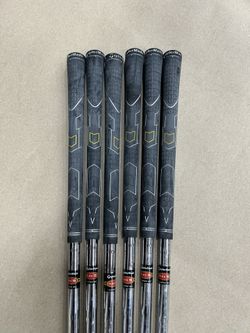 6 TaylorMade Steel Iron Shafts – Flex S – Pulled Set