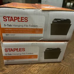 Two Boxes New 5-Tab Hanging File Folders