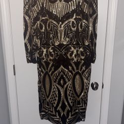 Black And Gold Dress
