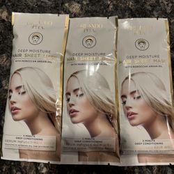 NEW ORLANDO PITA DEEP MOISTURE HAIR SHEET MASKS SET OF 3….$5!