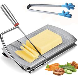 Brand new Cheese Slicer Board With Cheese Tweezer Stainless Steel.