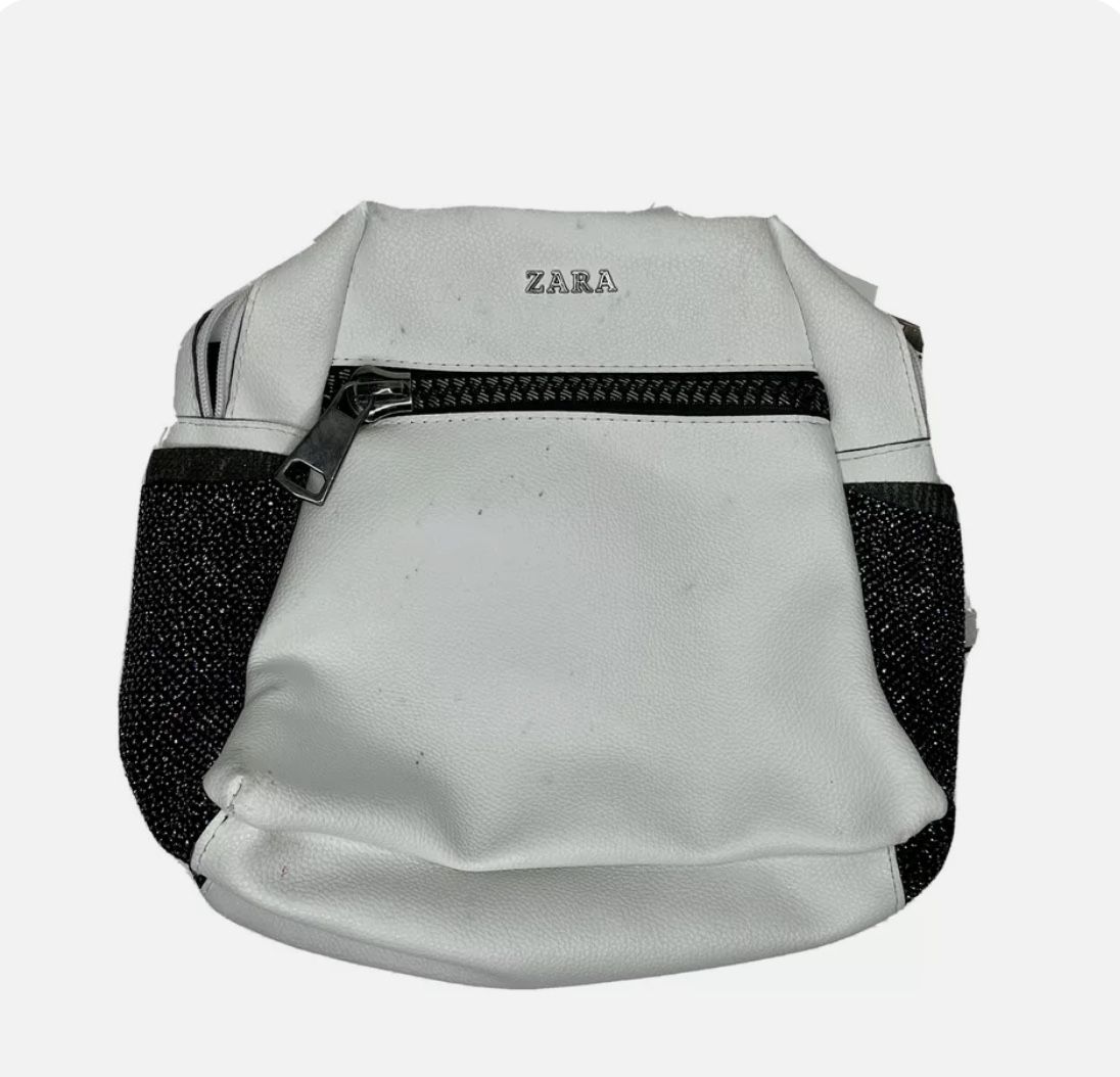 Zara Small Backpack Purse Fashion for Women Girls White