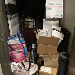 Storage Unit, Antiques and Collectible Glass, misc.