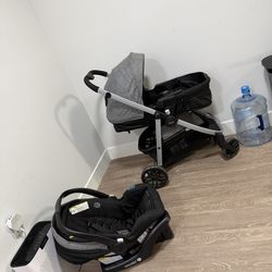 Graco Bassinet Stroller And Car seat +base