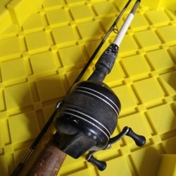 Vintage Push Button Zebco Rod And Reel