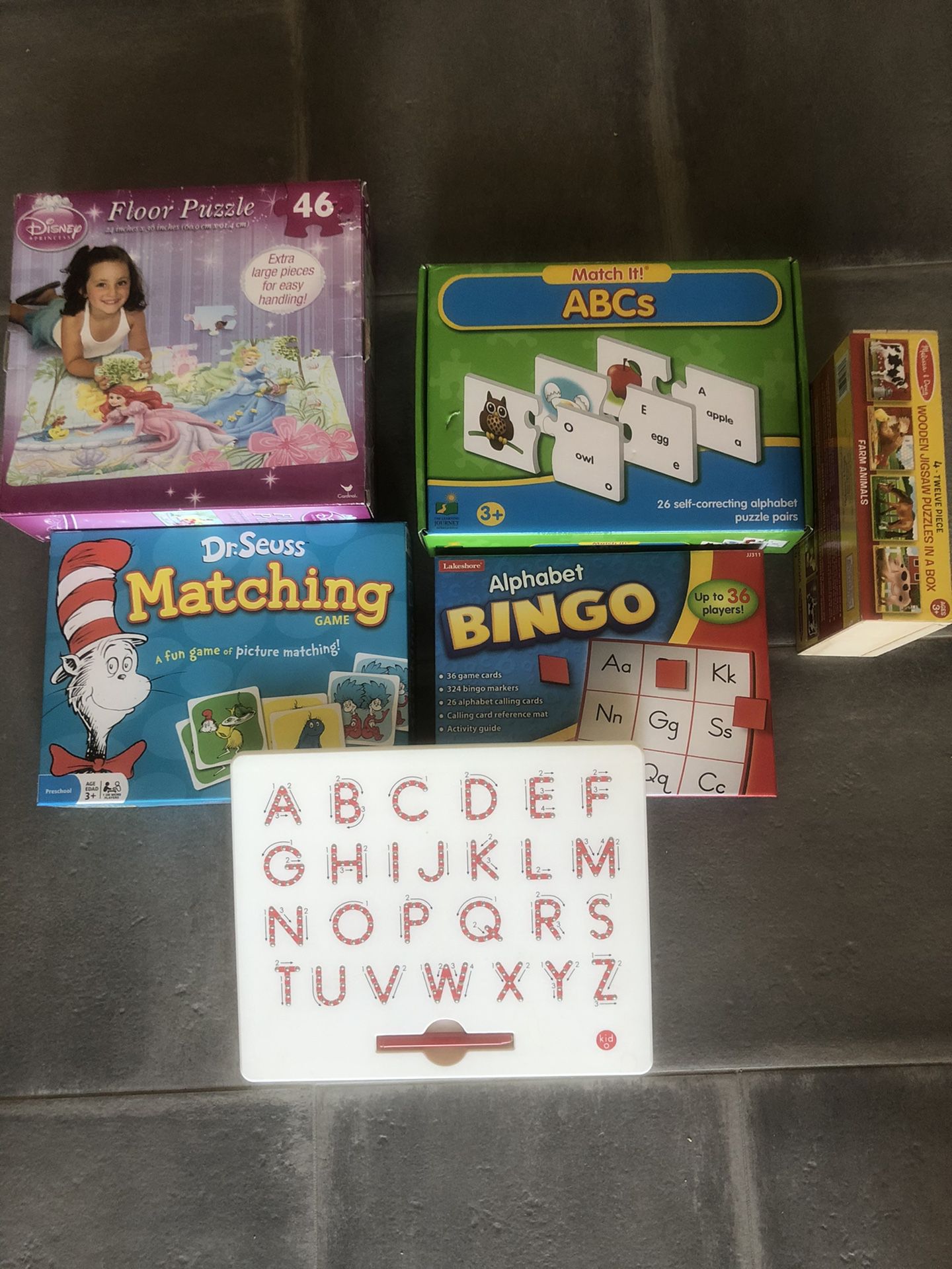 Pre-school leaning games and puzzles