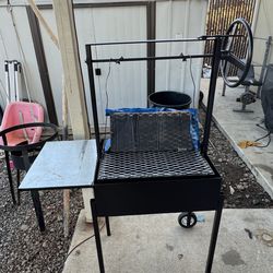 Asador nuevo metal de 1/8 medidas del cajón 24x18 medidas de la Parriya 22x17