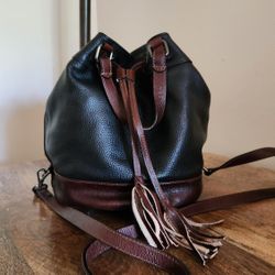 Divina Firenze Leather Bucket Purse
