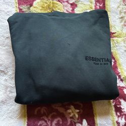 Essential fear of god black hoodie