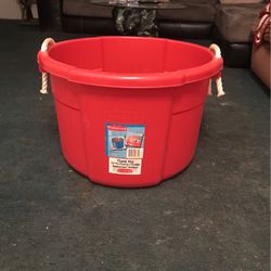 Big Red Rubbermaid Storage Container