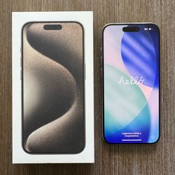 Apple iPhone 15 Pro 1TB Natural Titanium