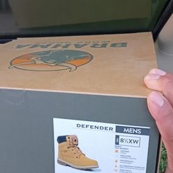 Brahma Mens Defender Waterproof 8" Soft Toe Work Boots