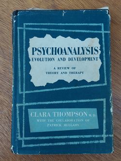 Vintage Psychoanalysis Book Clara Thompson