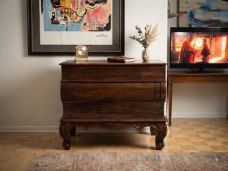 Antique Dark Wood Chest of Drawers