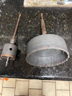 6-inch heavy-duty masonry carbide-tipped hole saw / core-cutting bit.