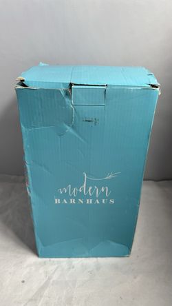 Modern Barnhaus Set of 4 Teal Canisters with Lids