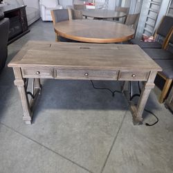 Martin Furniture Writing Desk, Weathered Dove
