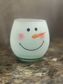 Santa & Snowman Holiday Glasses