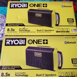 Ryobi 18v Speaker Tool Only Bluetooth Usb Charging 