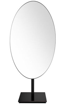 GURUN Large Oval 7"x12" Tabletop Vanity Mirror with Stand Makeup Bronze