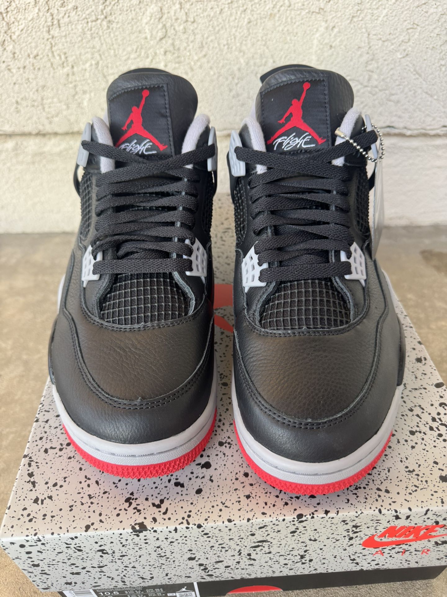 New Nike Air Jordan 4 Retro Bred Reimagined Cash Or Bitcoin Sz 10.5