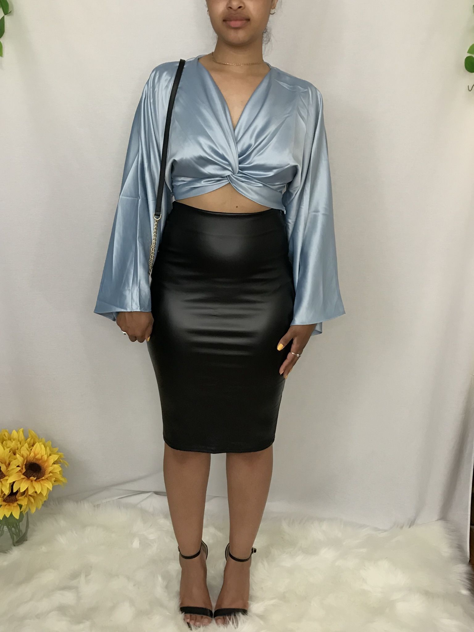 Baby Blue halter Blouse