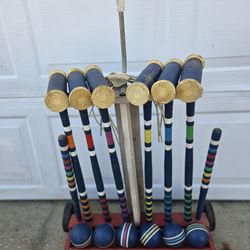 Vintage Croquet Set