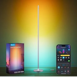 Govee RGBIC Floor Lamp, LED Corner Lamp Works with Alexa, Smart Modern Floor Lamp with Music Sync and 16 Million DIY Colors, Color Changing Standing L