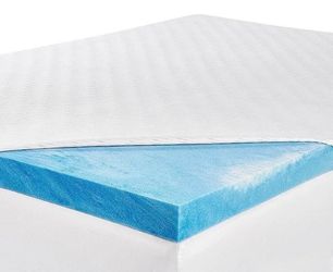 Serta Soothing Cool 3 Inch Gel Memory Foam Mattress Topper Size Twin XL New, Open Box, Sealed Inside