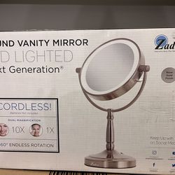 LED Cordless Dual Sided Mirror