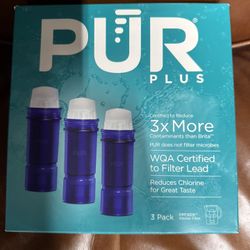 PLUS Water Pitcher Replacement Filters with Lead Reduction Water Filter Cartridge (3-Pack)