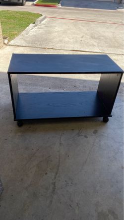 Black TV stand